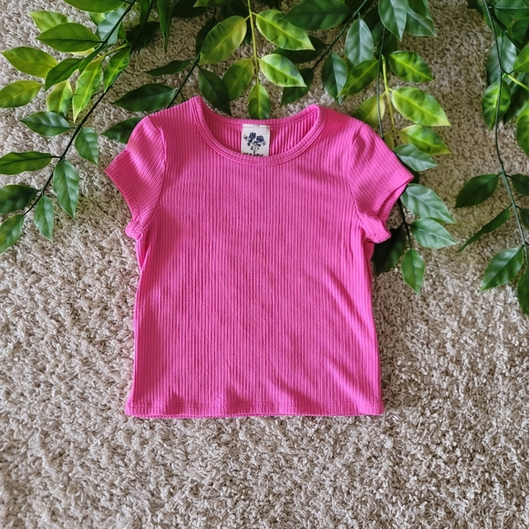 Little Girl Hot Pink Shirt (Size 5) - Picture 1 of 3